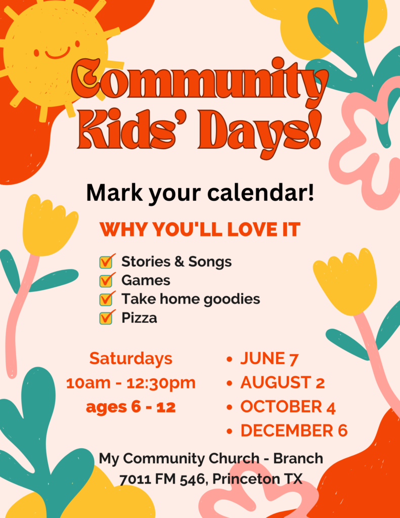 Community Kids' Day schedule 2025